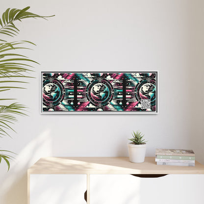 Digital Artistry Digital-native Streetwear Matte Canvas, Framed (multi-color) - 8404 Design-62 B