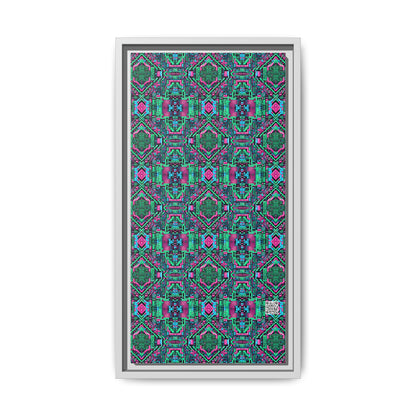 Digital Glitch Vibes Tech-Inspired Streetwear Matte Canvas, Framed (multi-Color) - 8404 Design-71 B