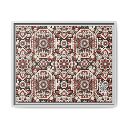 Neo Jomon Sculptural Aesthetics Artisanal Streetwear Matte Canvas, Framed (multi-Color) - 8404 Design-55 A