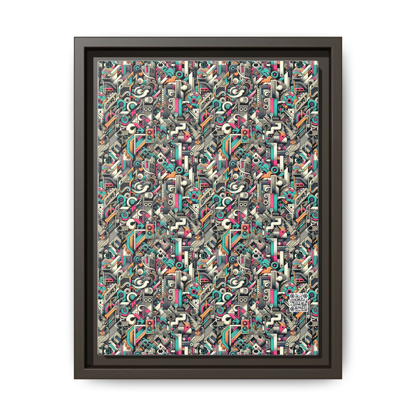 Digital Street Art Urban Street Style Matte Canvas, Framed (multi-color) - 8404 Design-74 A