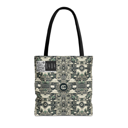 Cyber Garden Party Tech Garden Extravaganza Tote Bag - 8404 Design-54