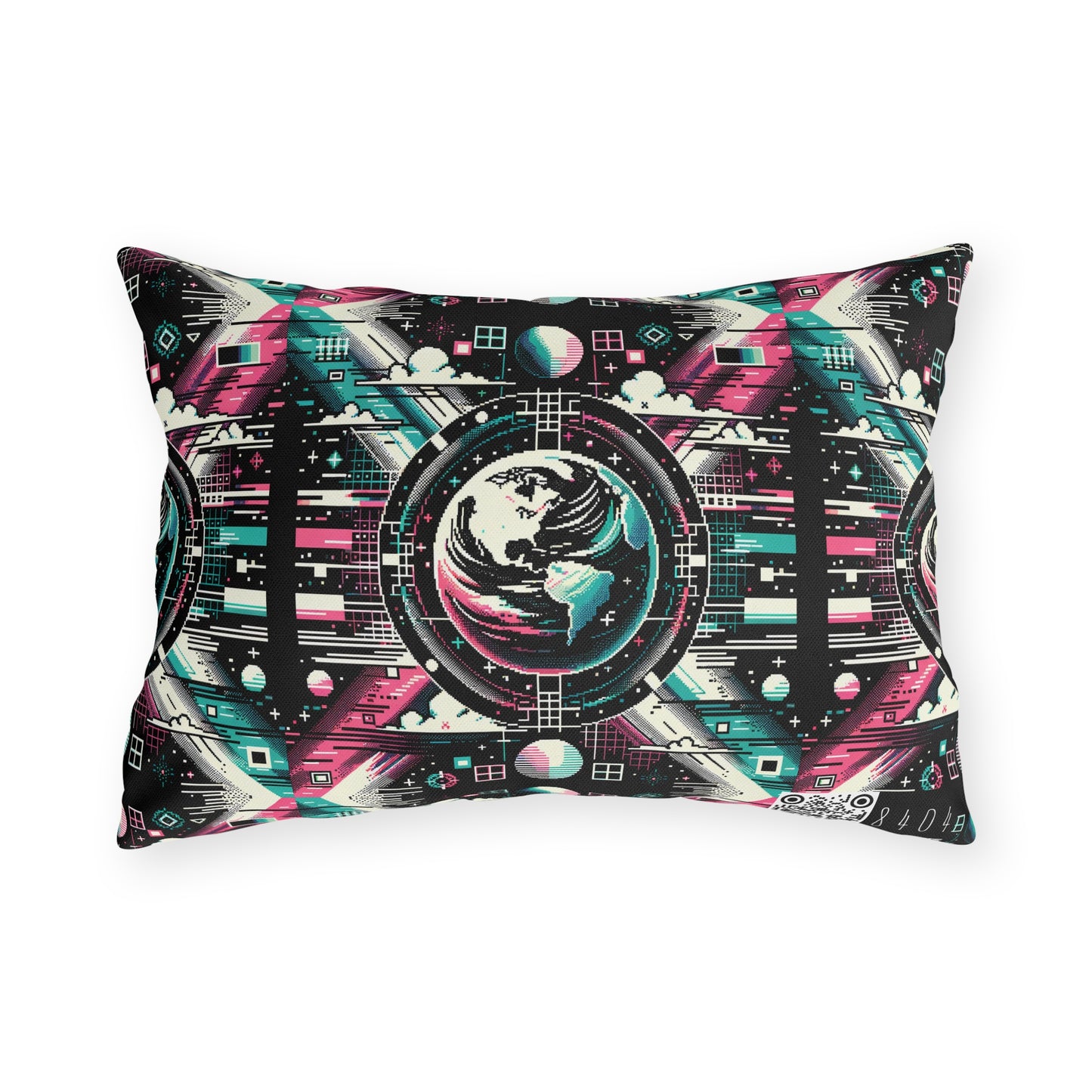 Digital Artistry Digital-native Streetwear Outdoor Pillow - 8404 Design-62
