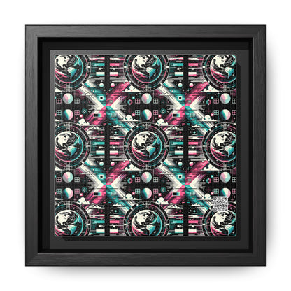 Digital Artistry Digital-native Streetwear Matte Canvas, Framed (multi-color) - 8404 Design-62 B