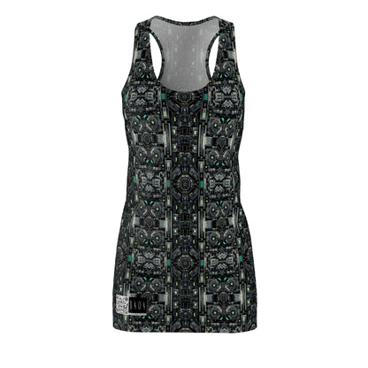 Tech Noir Tech-Forward Minimalism Women's Cut & Sew Racerback Dress - 8404 Design-52