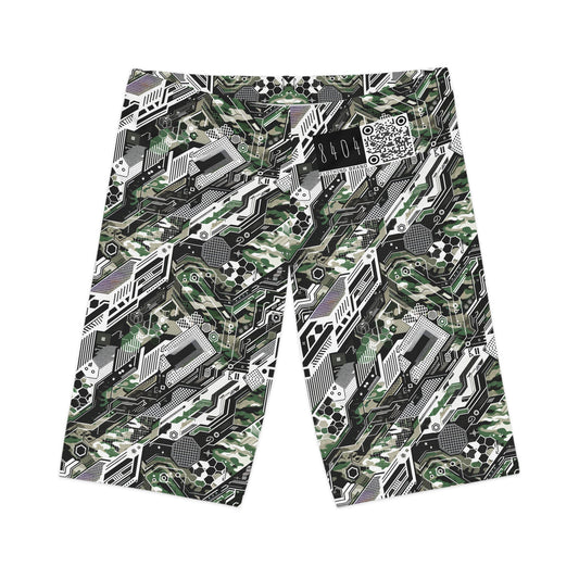Tech Camo Fusion Tech-Forward Streetwear With a Futuristic Edge Women's Bike Shorts - 8404 Design-46