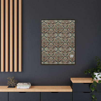 Urban Renaissance Historical Fusion With Street Edge Matte Canvas, Framed (multi-Color) - 8404 Design-57 A