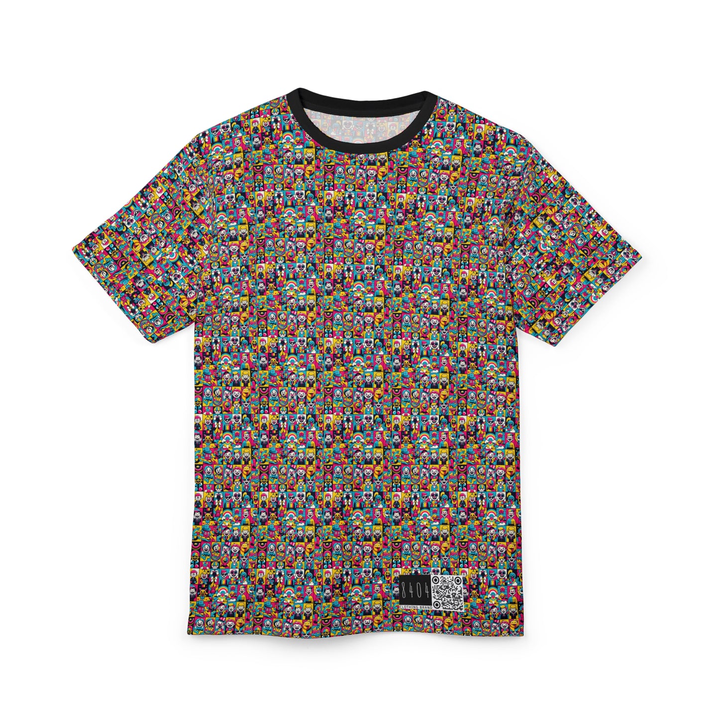 Neon Pop Playful Pop Culture Mashup Unisex Cut & Sew Tee - 8404 Design-60