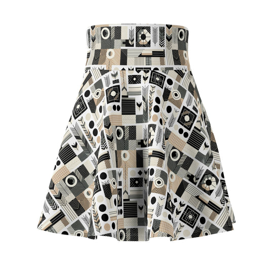 Elevated Athleisure Modern Sophistication With Sporty Elements Women's Skater Skirt - 8404 Design-57