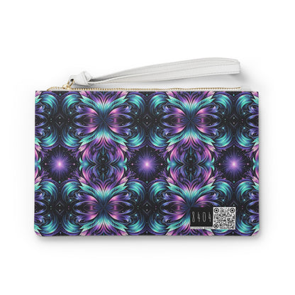 Iridescent Dream Futuristic Tech Clutch Bag - 8404 Design-60
