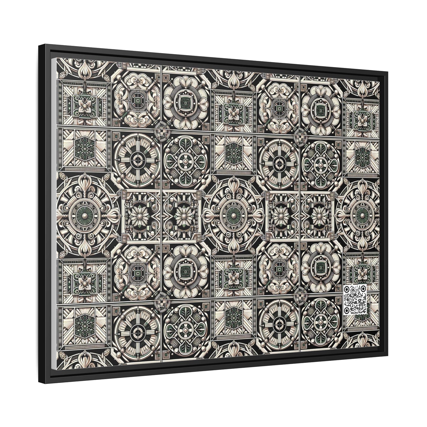 Cyber Garden Party Tech Garden Extravaganza Matte Canvas, Framed (multi-Color) - 8404 Design-45 A