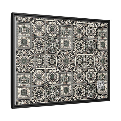 Cyber Garden Party Tech Garden Extravaganza Matte Canvas, Framed (multi-Color) - 8404 Design-45 A