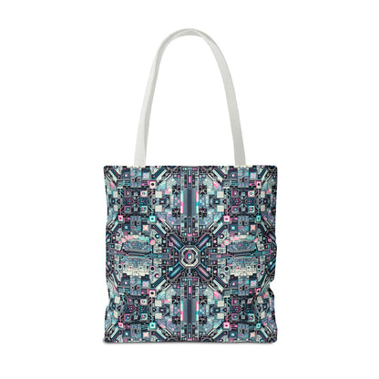 Digital Renaissance Tech-Forward Maximalism Tote Bag - 8404 Design-44