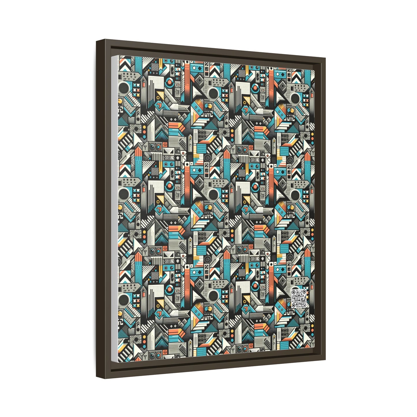Digital Street Art Urban Street Style Matte Canvas, Framed (multi-color) - 8404 Design-81 A