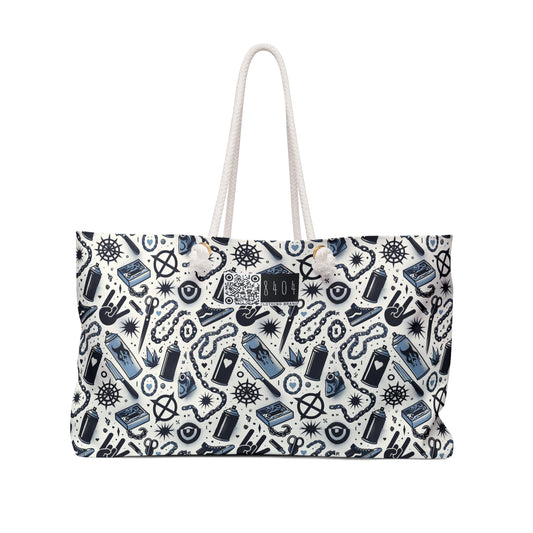 Cultural Rebellion Graphics Edgy and Rebellious With a Hint of Nostalgia Weekender Bag - 8404 Design-57