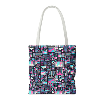 Digital Rebellion Youthful Streetwear with a Rebellious Digital Twist Tote Bag - 8404 Design-71