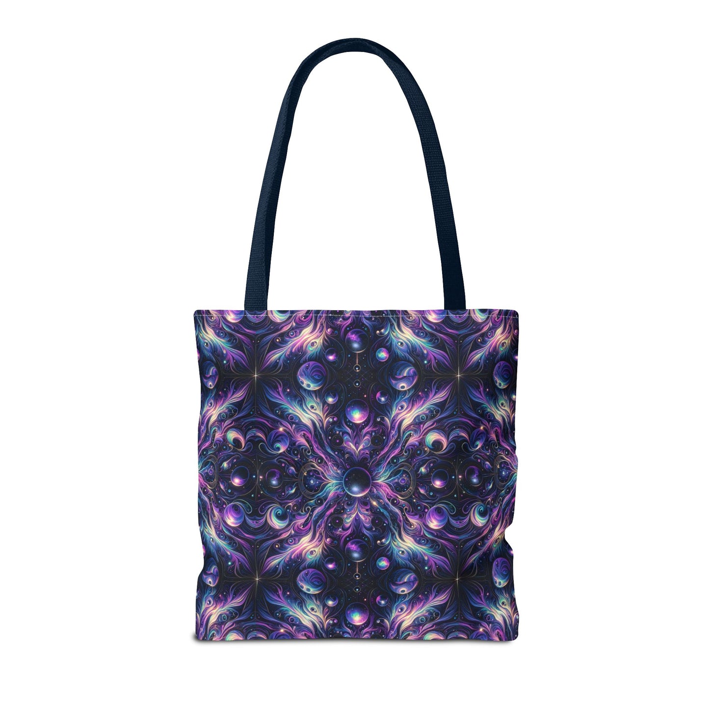 Galactic Hues Tech-Forward Cosmic Fusion Tote Bag - 8404 Design-41