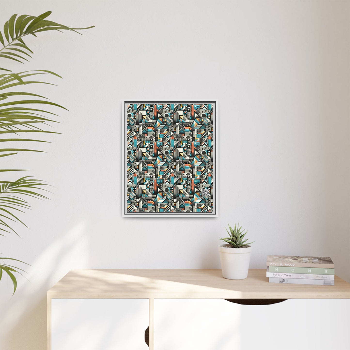 Digital Street Art Urban Street Style Matte Canvas, Framed (multi-color) - 8404 Design-81 A