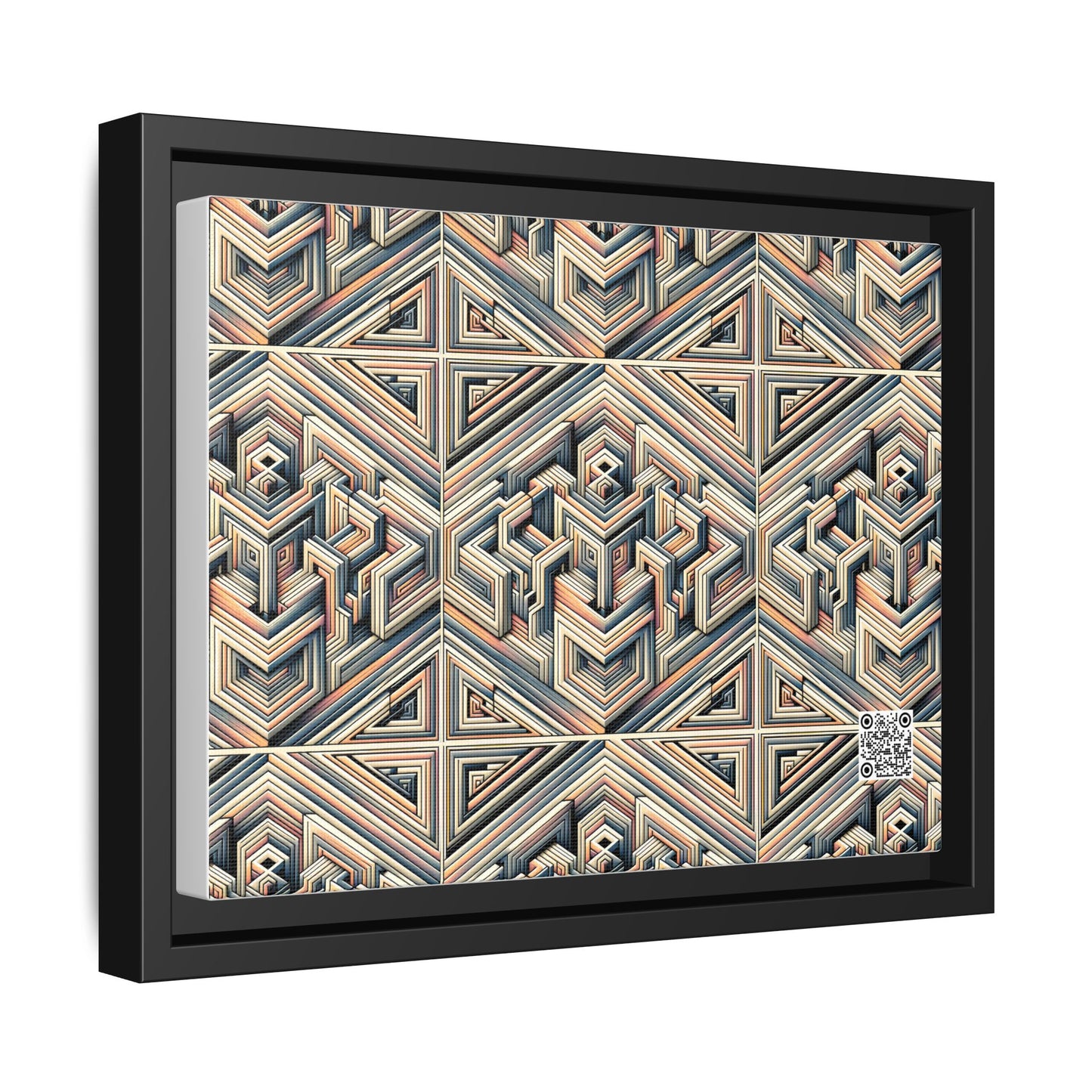 Tech Illusion Graphics Futuristic Artistry Matte Canvas, Framed (multi-color) - 8404 Design-52 A