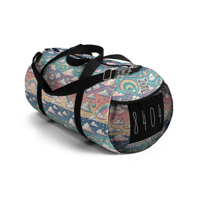 Digital Dreamland Whimsical and Nostalgic Streetwear With a Digital Twist Duffel Bag - 8404 Design-58