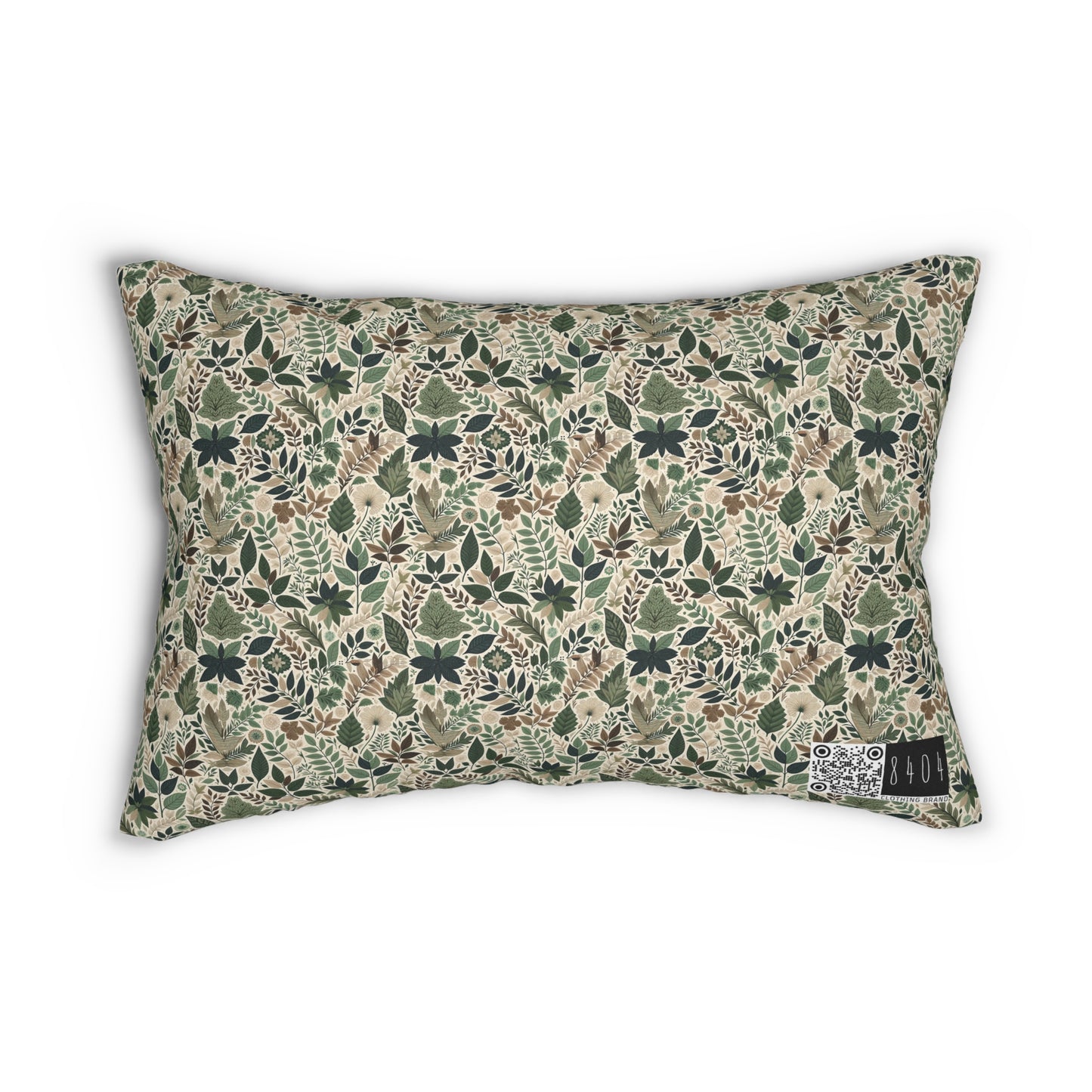 Streetwear Sustainability Environmentally Conscious Streetwear with a Natural Aesthetic Spun Polyester Lumbar Pillow - 8404 Design-57 S