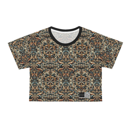 Urban Renaissance Historical Fusion With Street Edge Crop Tee - 8404 Design-59