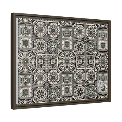 Cyber Garden Party Tech Garden Extravaganza Matte Canvas, Framed (multi-Color) - 8404 Design-45 A