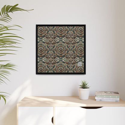 Urban Renaissance Historical Fusion With Street Edge Matte Canvas, Framed (multi-Color) - 8404 Design-57 A