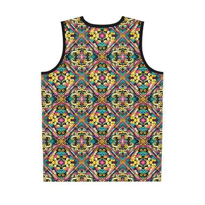 Neon Pop Art Revival Pop Culture Retro Basketball Jersey - 8404 Design-59