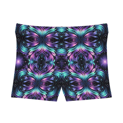 Iridescent Dream Futuristic Tech Women's Shorts - 8404 Design-60