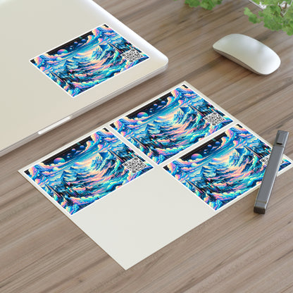 Digital Dreamscapes Digitally-Inspired Streetwear With a Dreamy, Surreal Twist Sticker Sheets - 8404 Design-69