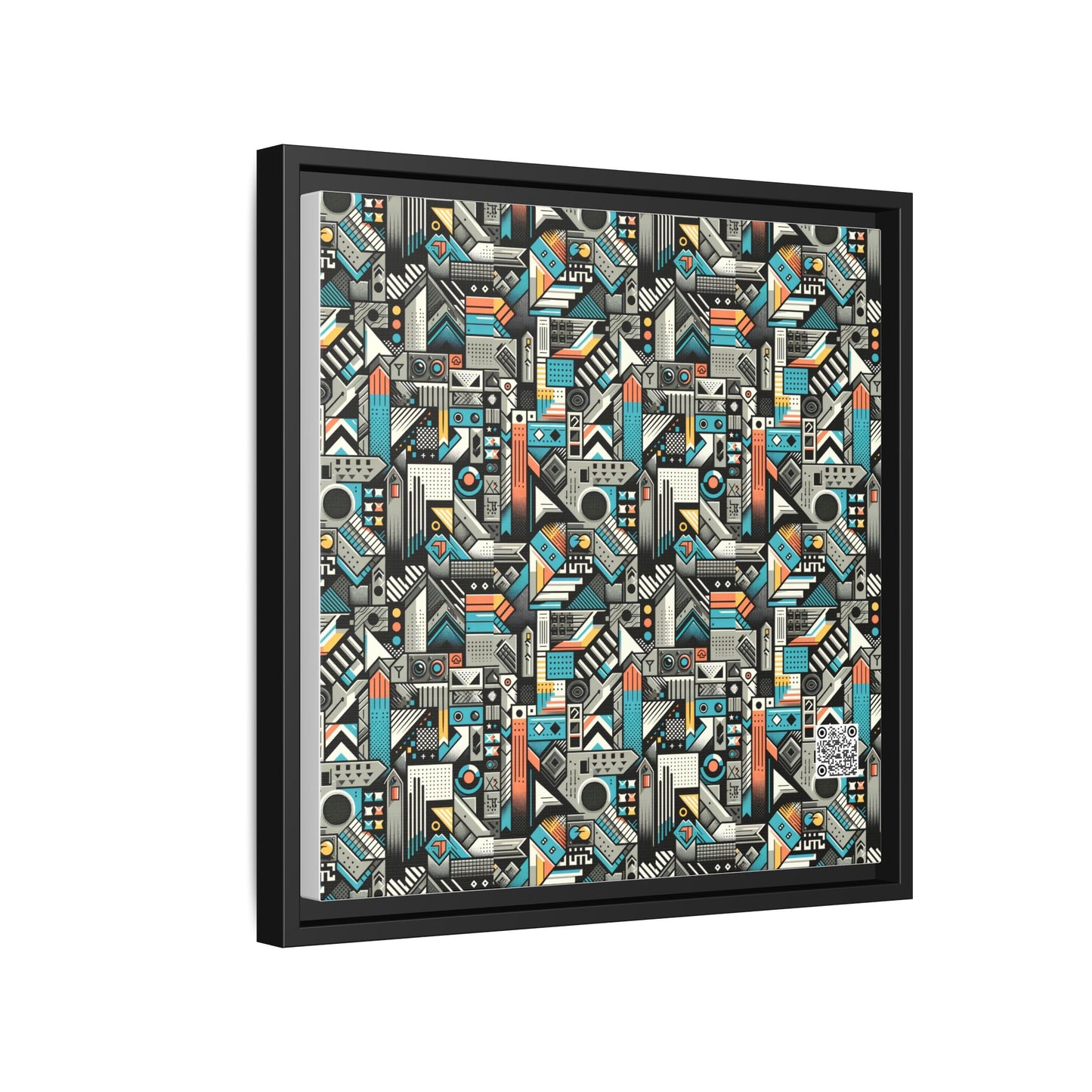 Digital Street Art Urban Street Style Matte Canvas, Framed (multi-color) - 8404 Design-81 B
