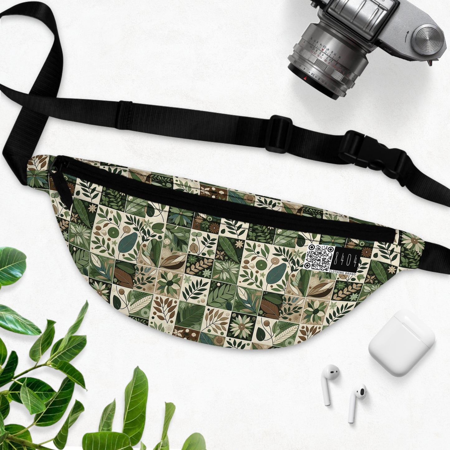 Streetwear Sustainability Environmentally Conscious Streetwear with a Natural Aesthetic Fanny Pack - 8404 Design-57