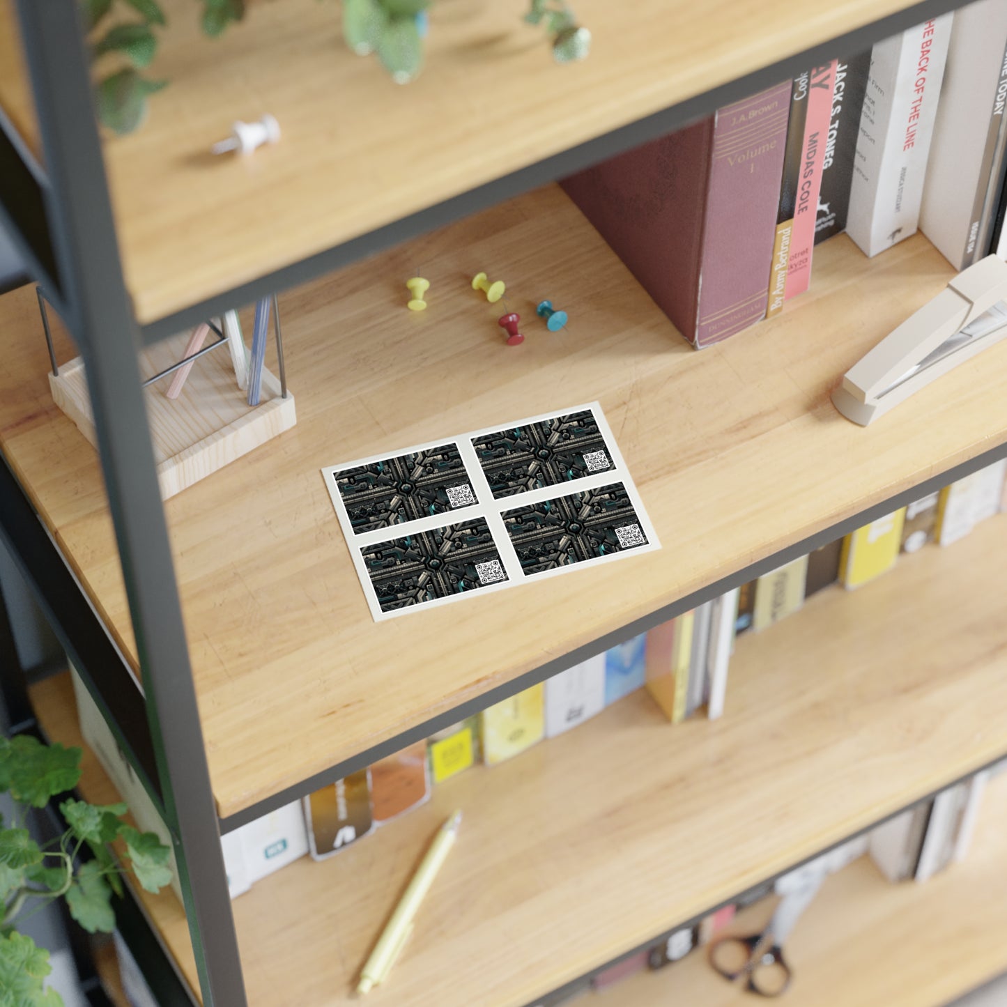 Tech Noir Futuristic Tech Aesthetic with a Dark Twist Sticker Sheet - 8404 Design-59