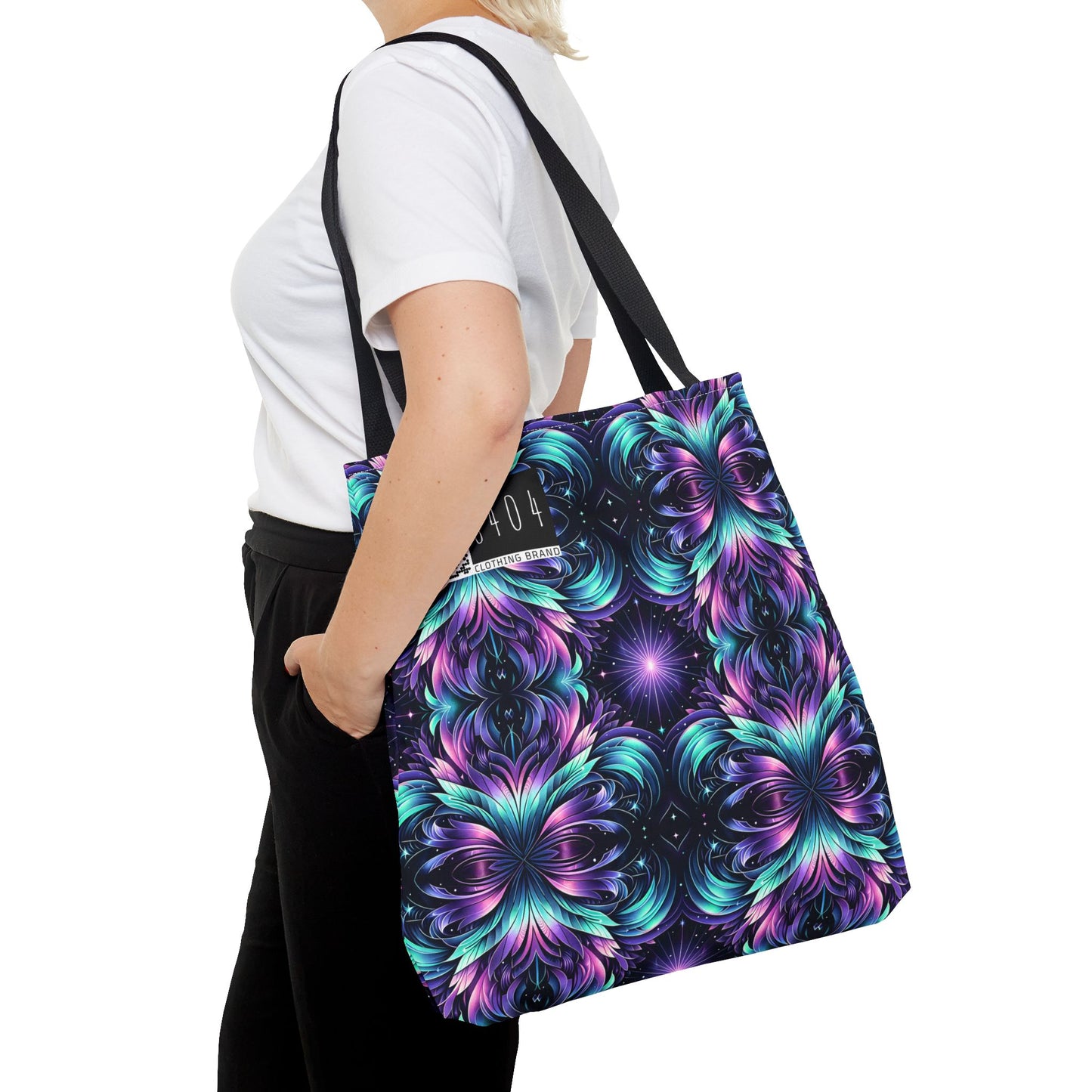 Iridescent Dream Futuristic Tech Tote Bag - 8404 Design-60