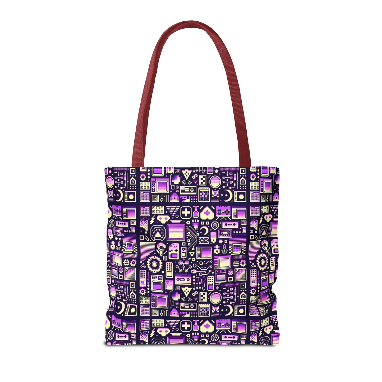 Digital Nostalgia Remix Modern Vintage Fusion Tote Bag - 8404 Design-54