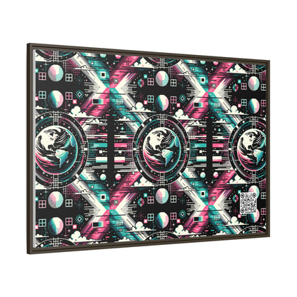 Digital Artistry Digital-native Streetwear Matte Canvas, Framed (multi-color) - 8404 Design-62 A