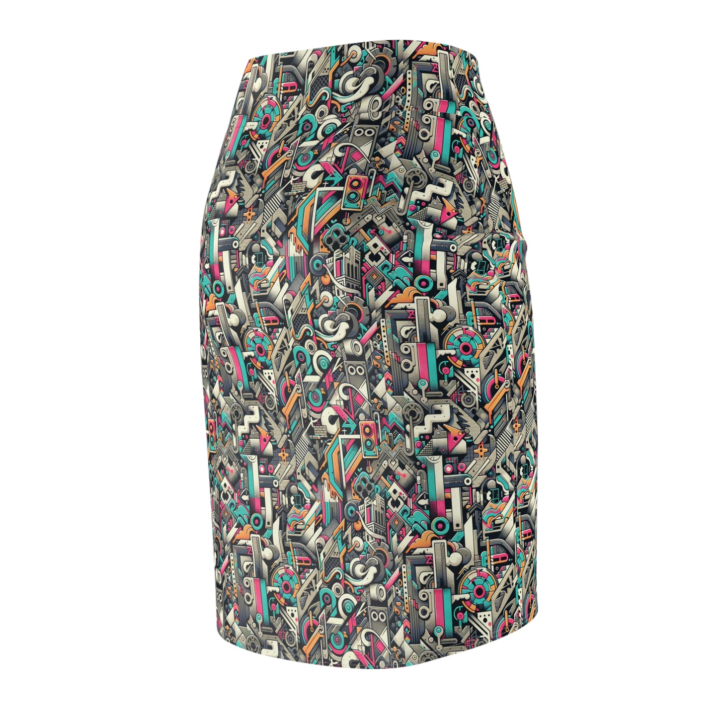 Digital Street Art Urban Street Style Women's Pencil Skirt - 8404 Design-74