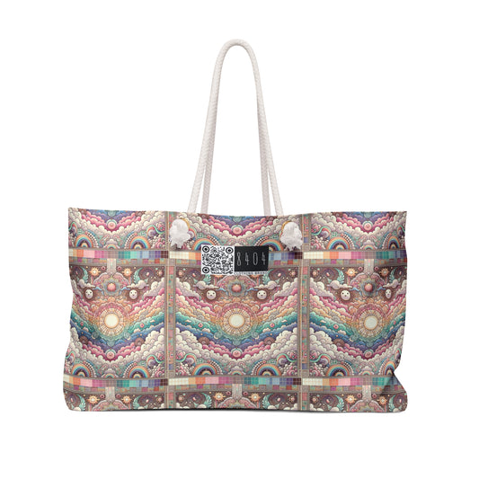 Digital Dreamland Whimsical and Nostalgic Streetwear With a Digital Twist Weekender Bag - 8404 Design-56