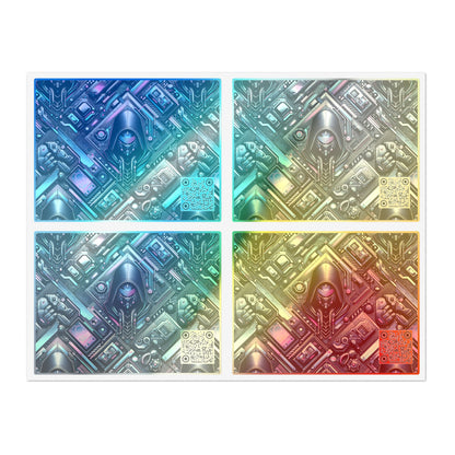 Tech-Inspired Graphics Tech-Forward Streetwear Sticker Sheets - 8404 Design-55