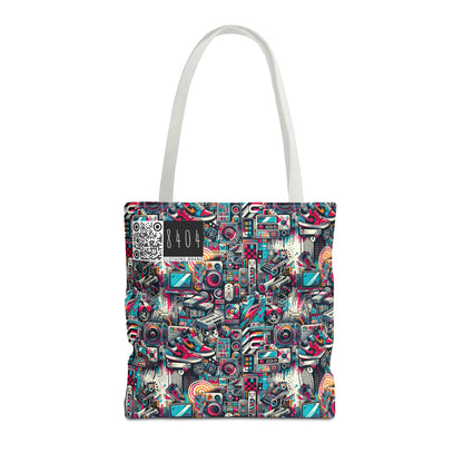 Urban Graffiti Fusion Eclectic Street Art Meets Modern Tech Culture Tote Bag - 8404 Design-50