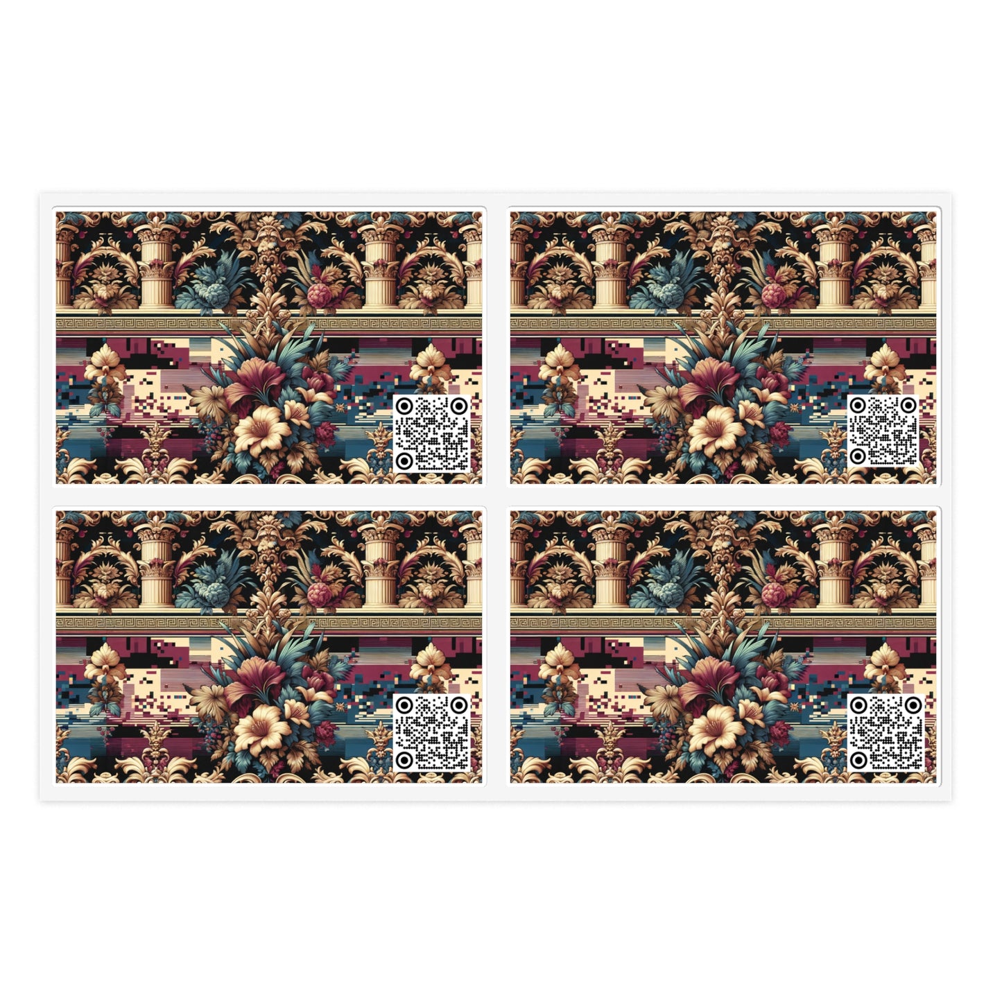 Digital Renaissance Modern Baroque Fusion Sticker Sheets - 8404 Design-58