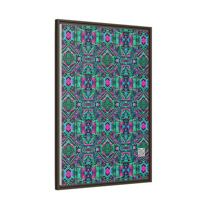 Digital Glitch Vibes Tech-Inspired Streetwear Matte Canvas, Framed (multi-Color) - 8404 Design-71 A