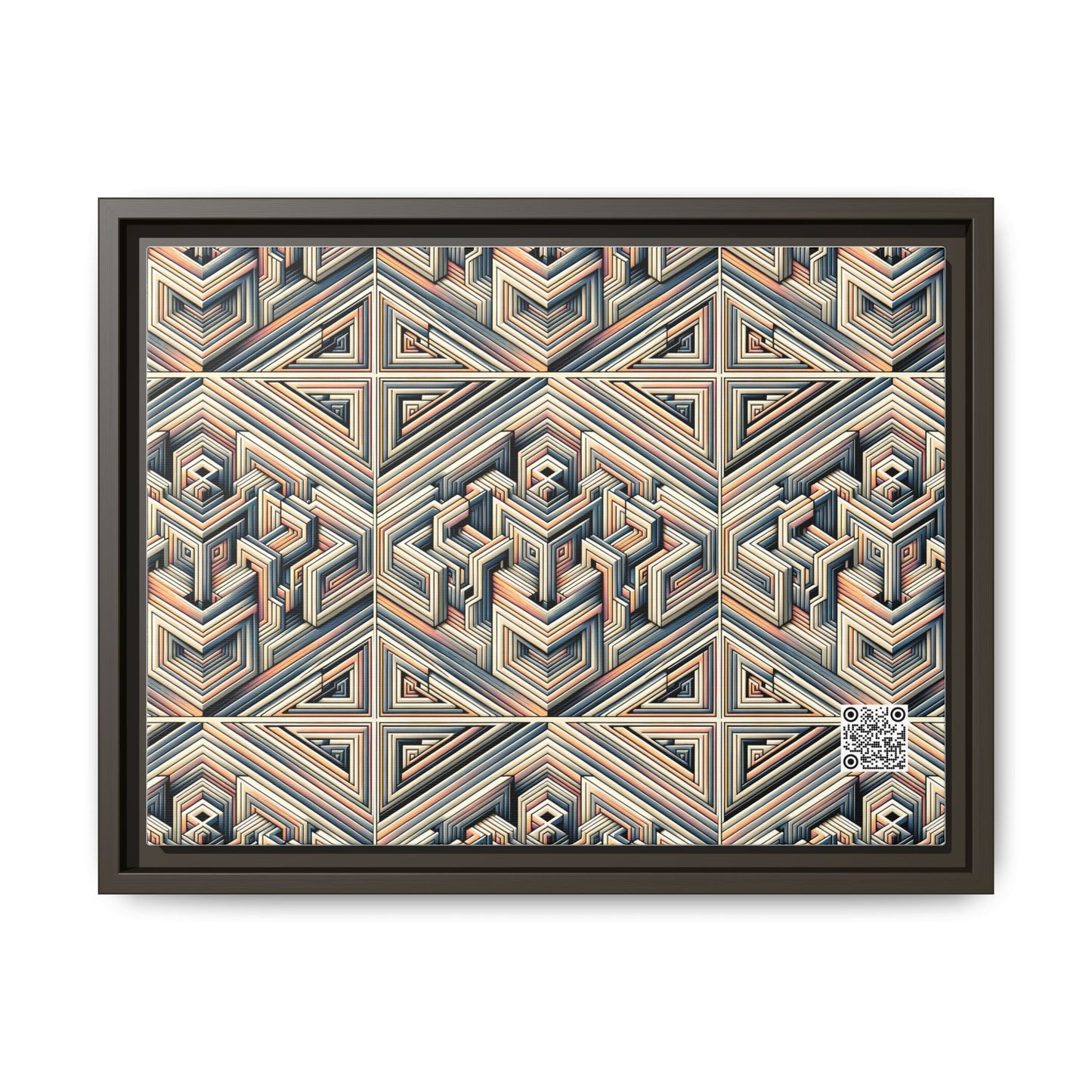 Tech Illusion Graphics Futuristic Artistry Matte Canvas, Framed (multi-color) - 8404 Design-52 A