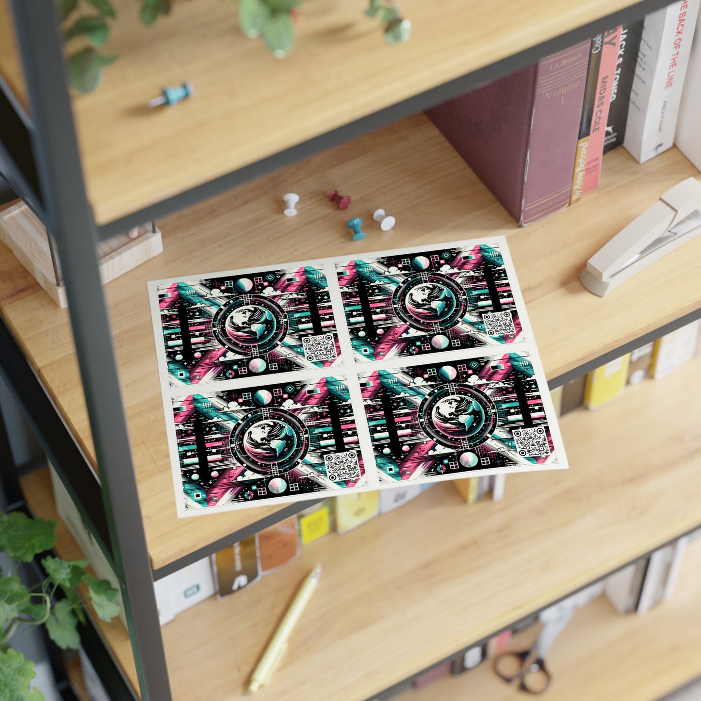 Digital Artistry Digital-native Streetwear Sticker Sheet - 8404 Design-62