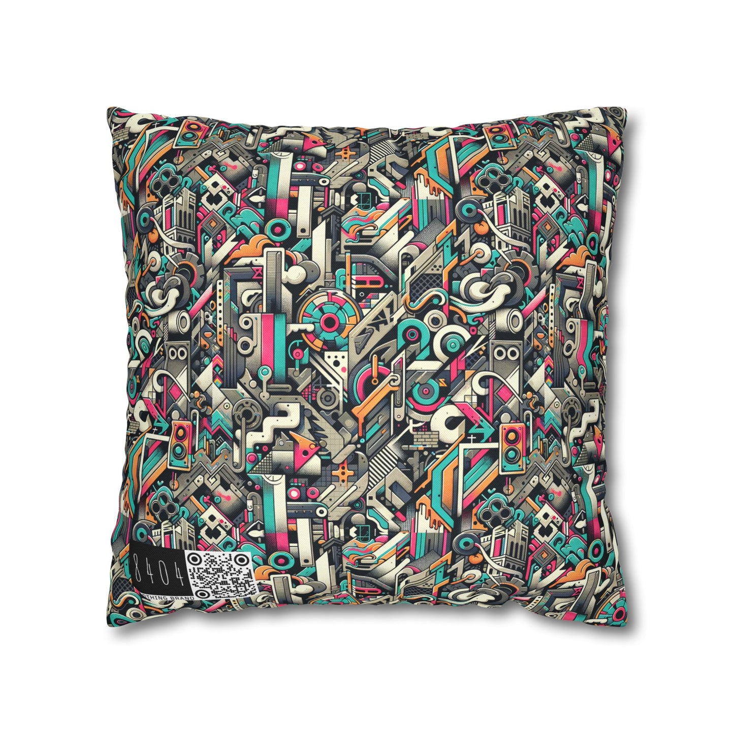 Digital Street Art Urban Street Style Spun Polyester Square Pillowcase - 8404 Design-74