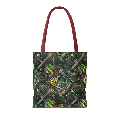 Tech Noir Graphics Tech-Inspired Streetwear Tote Bag - 8404 Design-57
