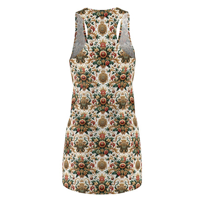 Monogram Madness Luxurious Streetwear Women's Cut & Sew Racerback Dress - 8404 Design-68