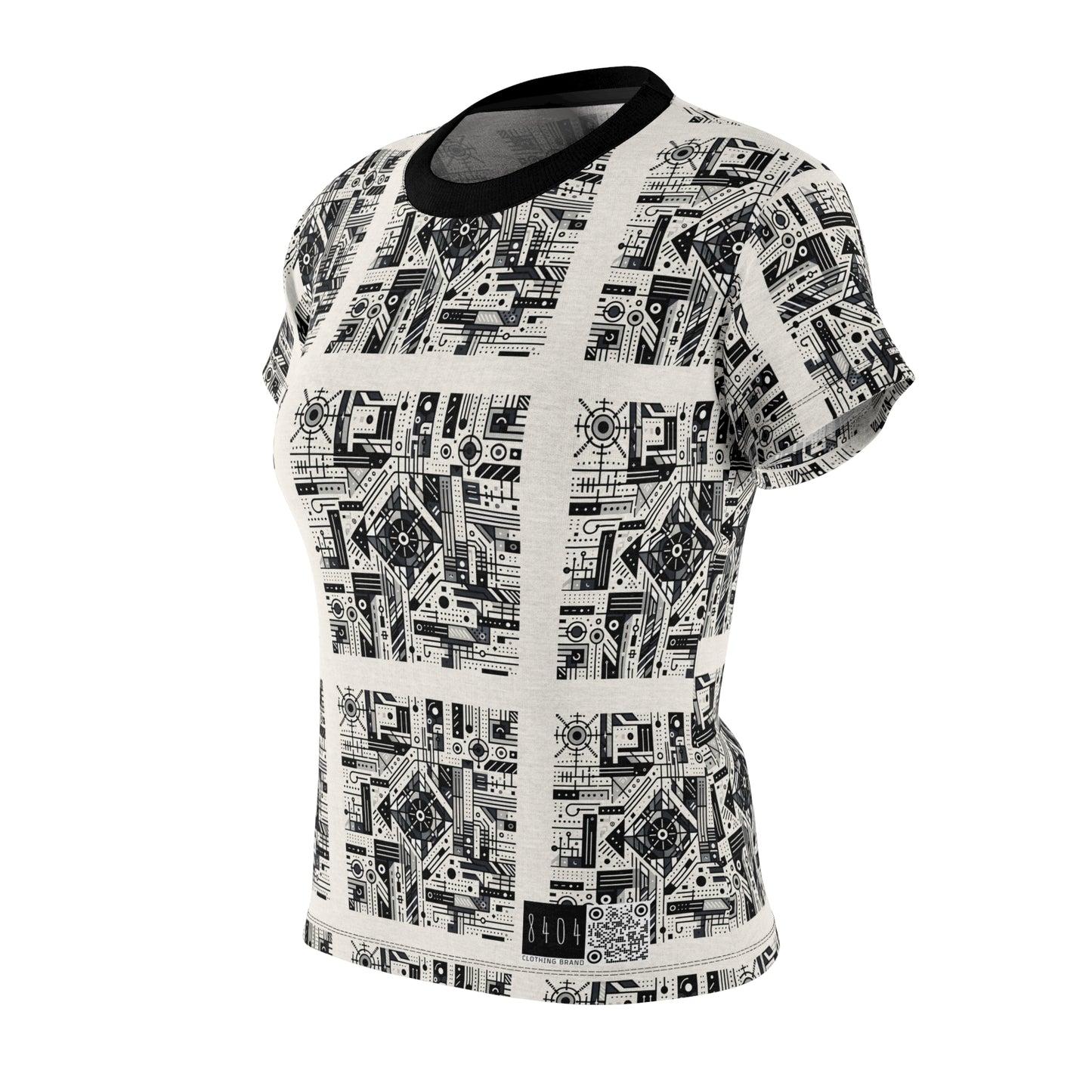 Digital Minimalism Minimalist Tech Women's Cut & Sew Tee - 8404 Design-47