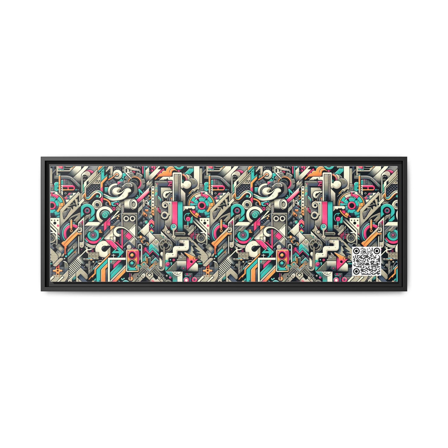 Digital Street Art Urban Street Style Matte Canvas, Framed (multi-color) - 8404 Design-74 B