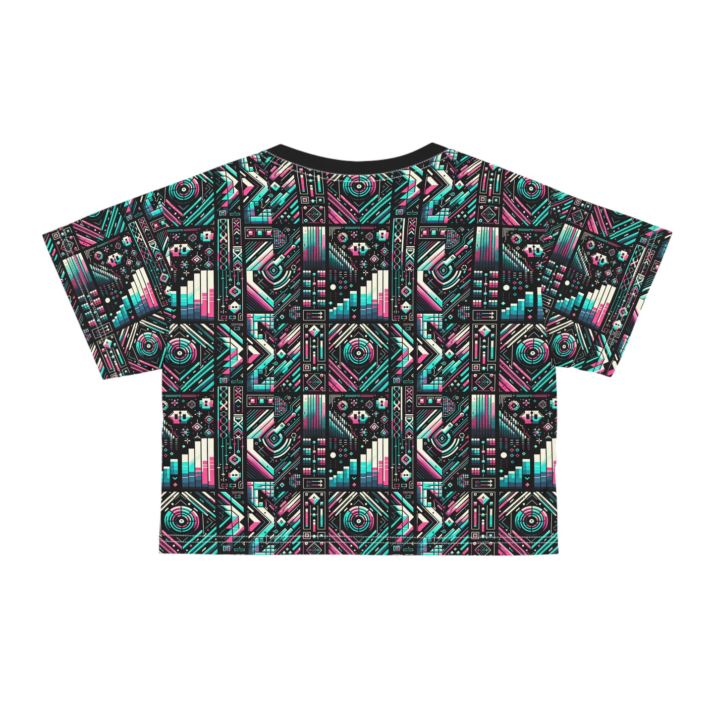 Digital Artistry Digital-native Streetwear Crop Tee - 8404 Design-60